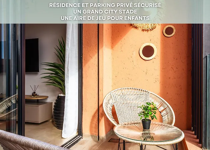 Livia Cosy - Clim, Wifi, Jardin A 10Min De L\'Aeroport
