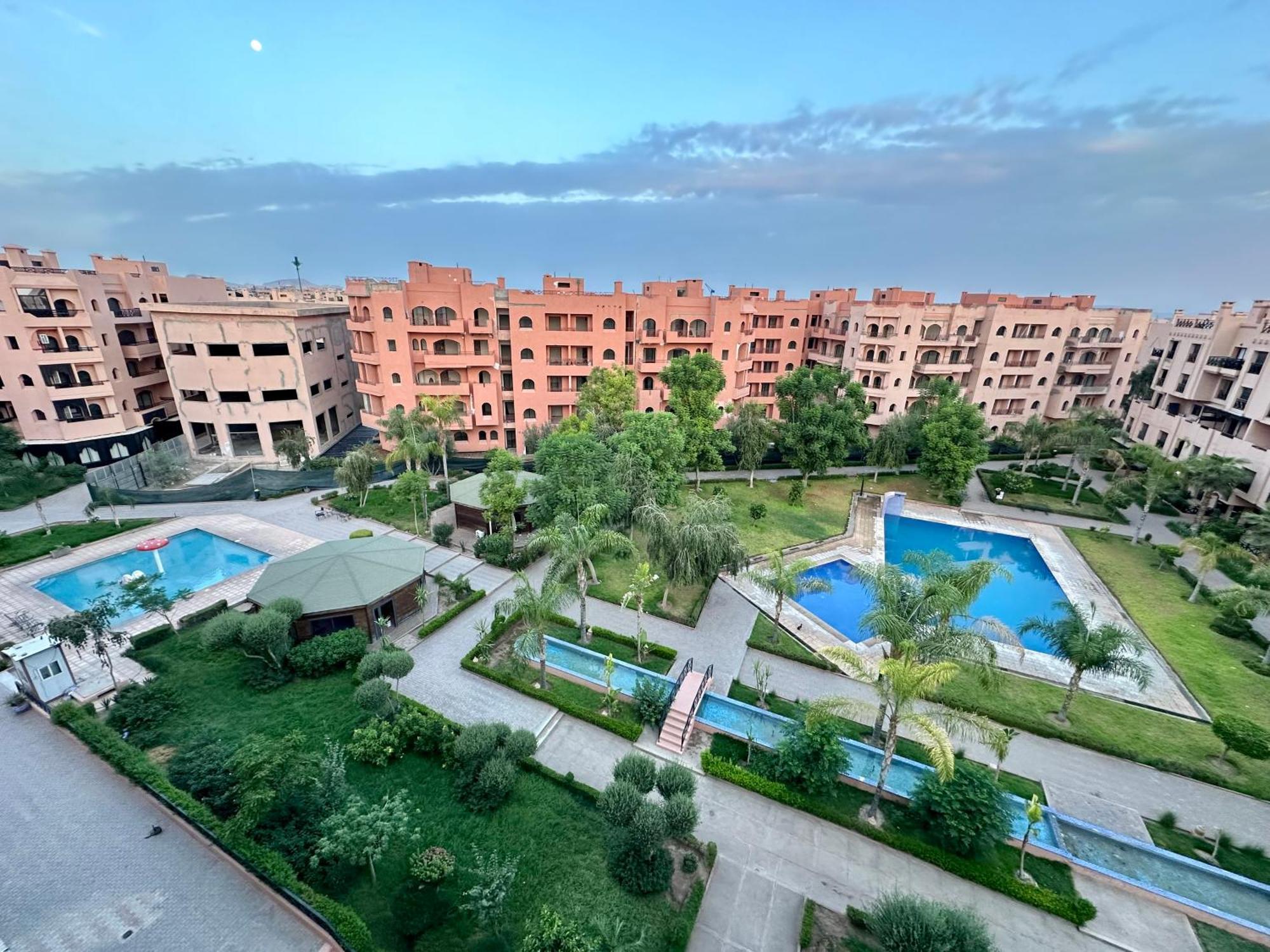 Oasis De Detente Avec Terrasse Et Vue Sur Piscine Marrakesh