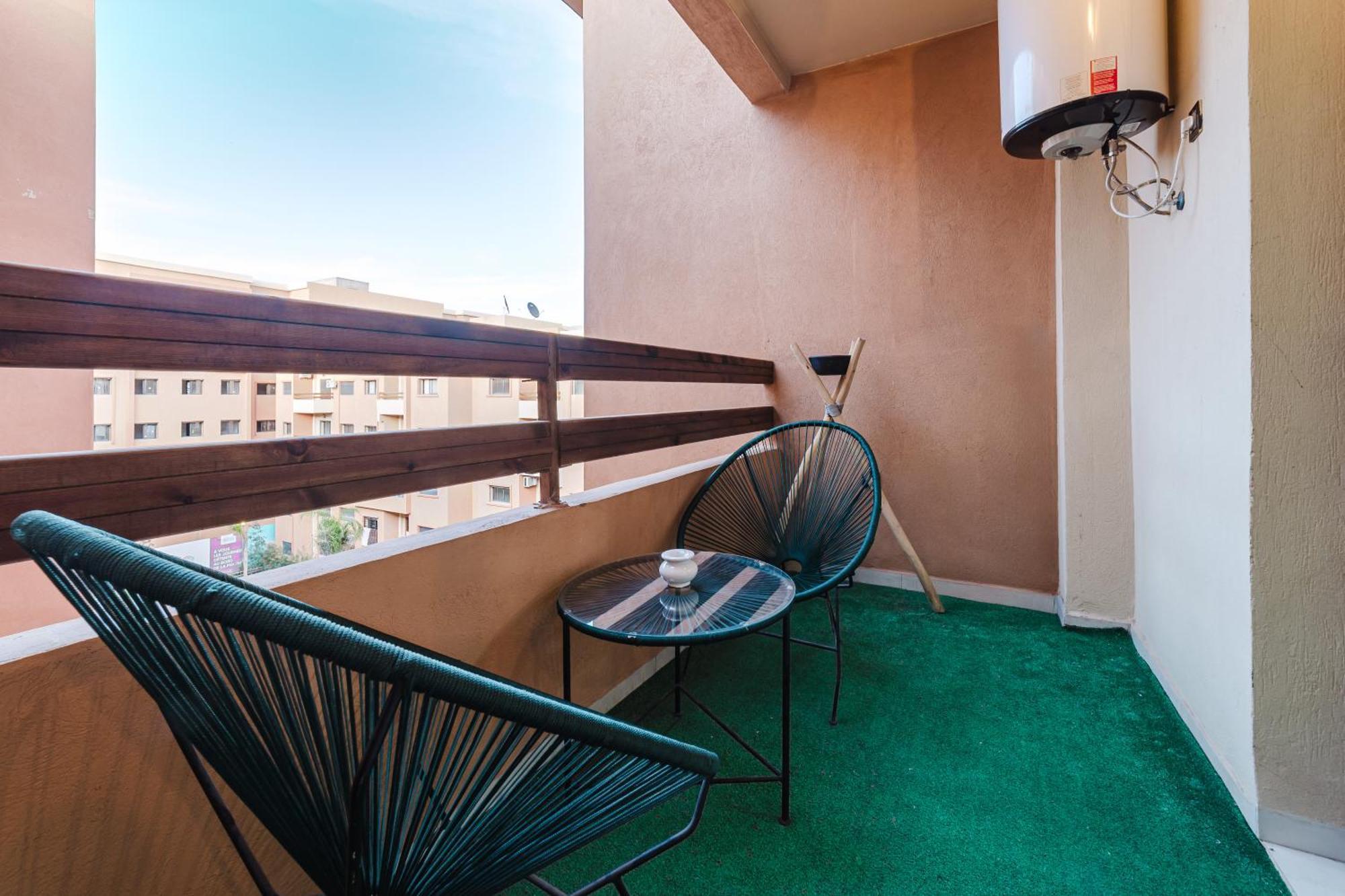 Apartment Confortable & Tres Bien Note - Vue Piscine, Proche M Avenue, Piscine, Fibre Optique, Parking Marrakesh