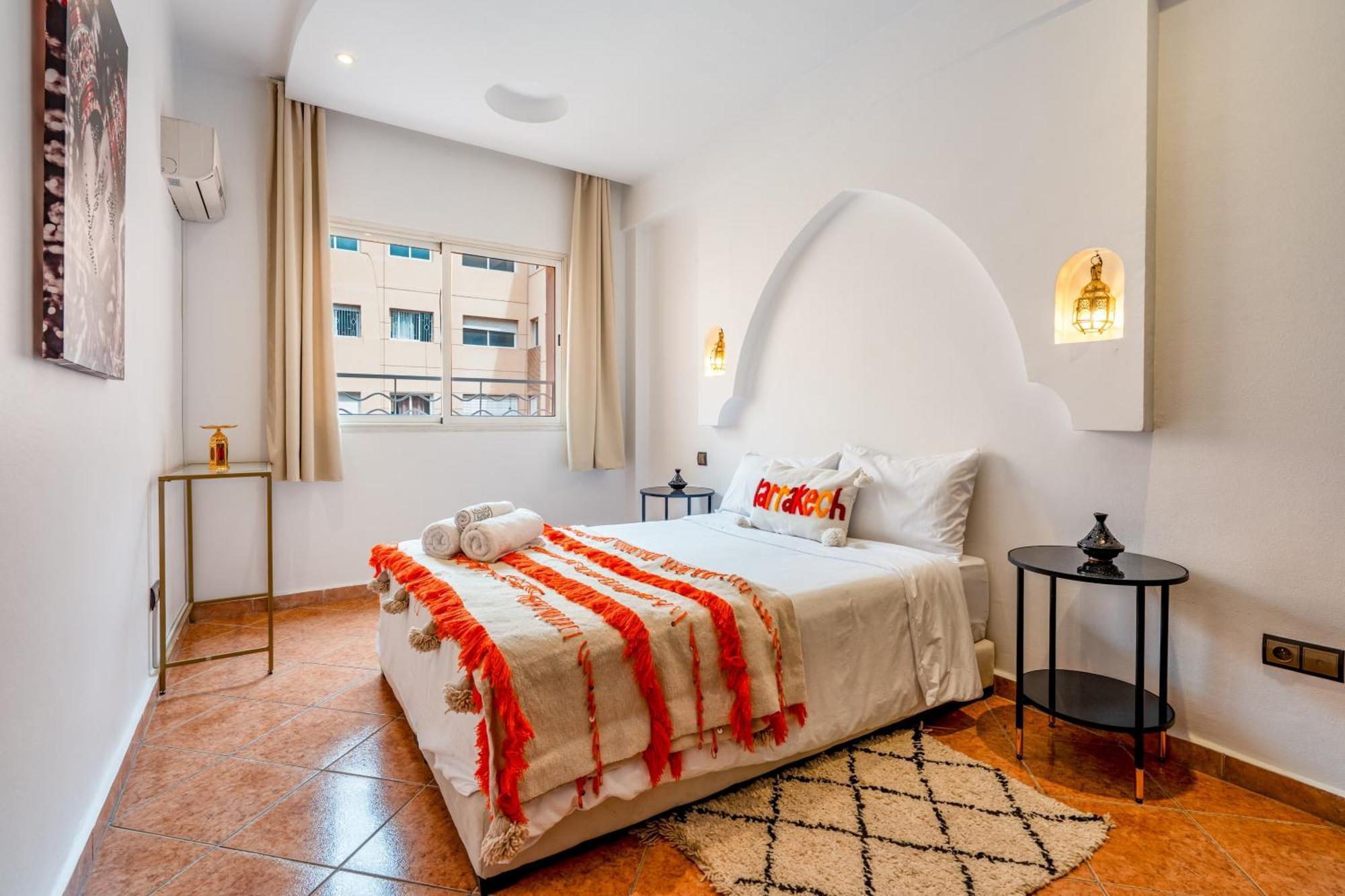 Apartment Perle Au Coeur De Gueliz Avec Piscine Et 100m2 *
