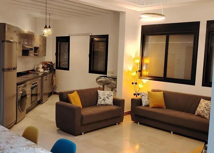 Appartement Cosy A Marrakech Avec Des Espaces Verts Et 5 Piscines