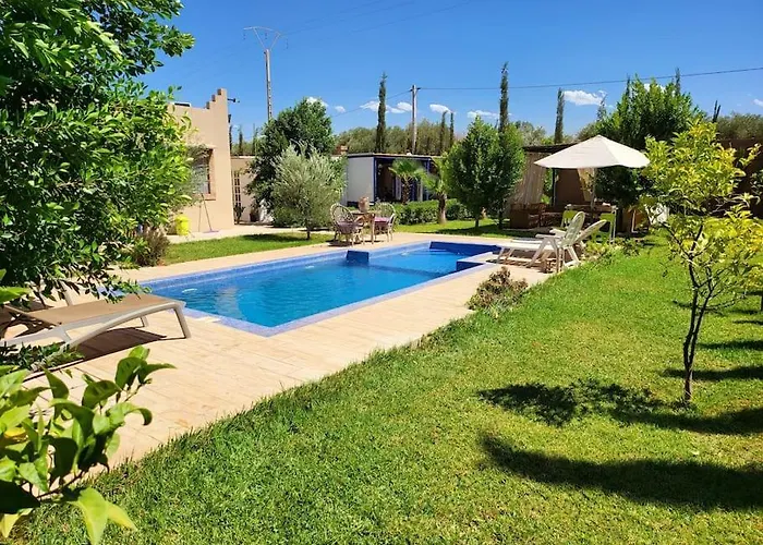 Villa Privee 1 Marrakech Piscine Chauffee En Option Sans Vis-A-Vis Pour Famille Et Couple Marie Uniquement
