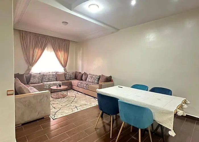 Elegant Appartement 2 Chambres Avec Piscine Et Climatisation A Gueliz