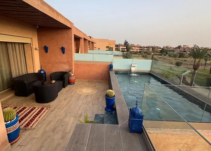 Apartement In Marrakech Village Prestigia - 2 Bedrooms - Private Pool
