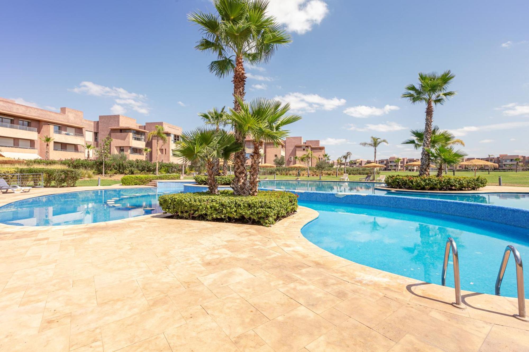 Luxury Living Flat In Prestigia Marrakech Apartment *