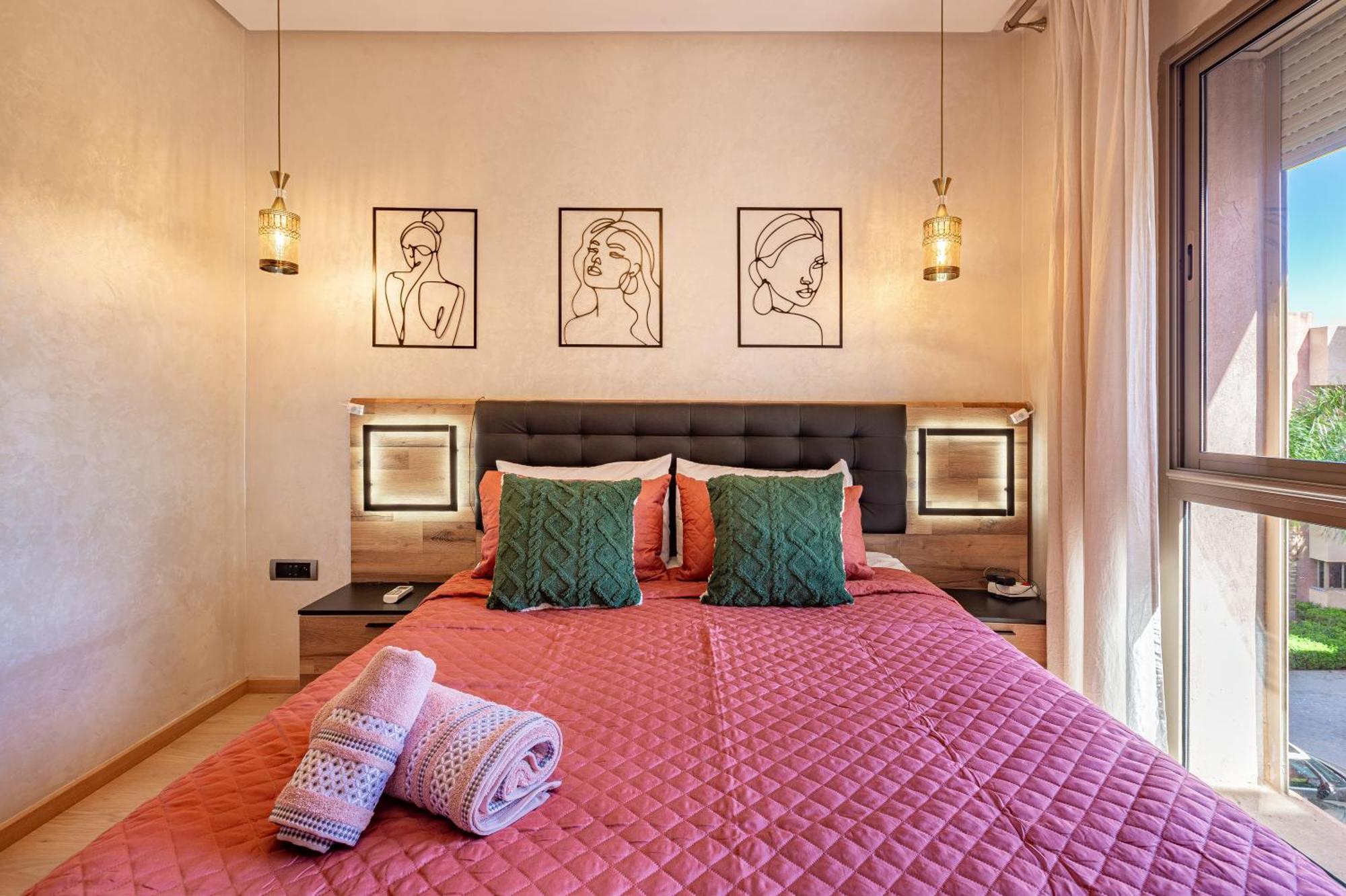 Luxury Living Flat In Prestigia Marrakech Apartment *