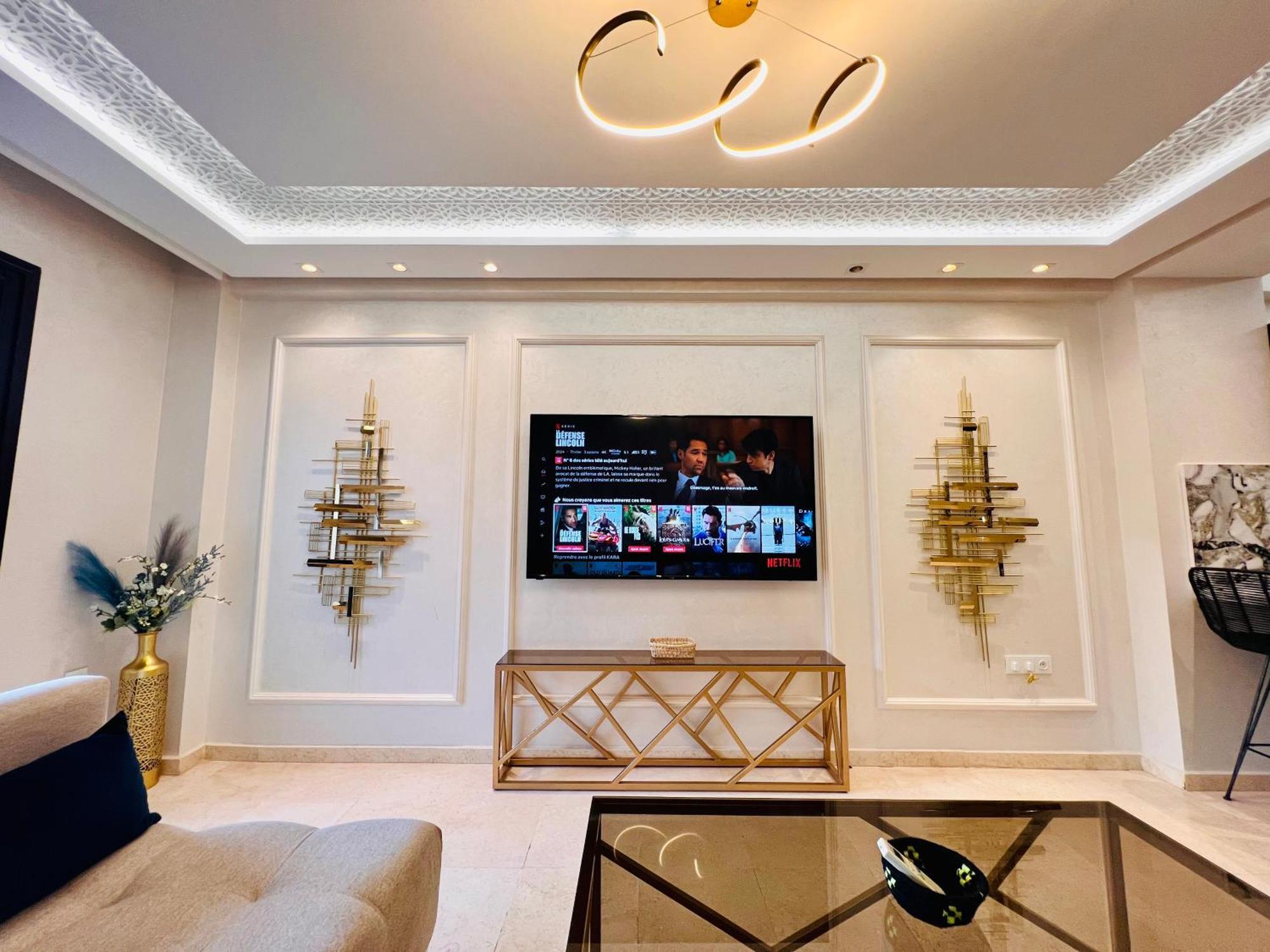 E-appartement De Luxe Centre Gueliz Piscine Parking Fibre Netflix Marrakesh