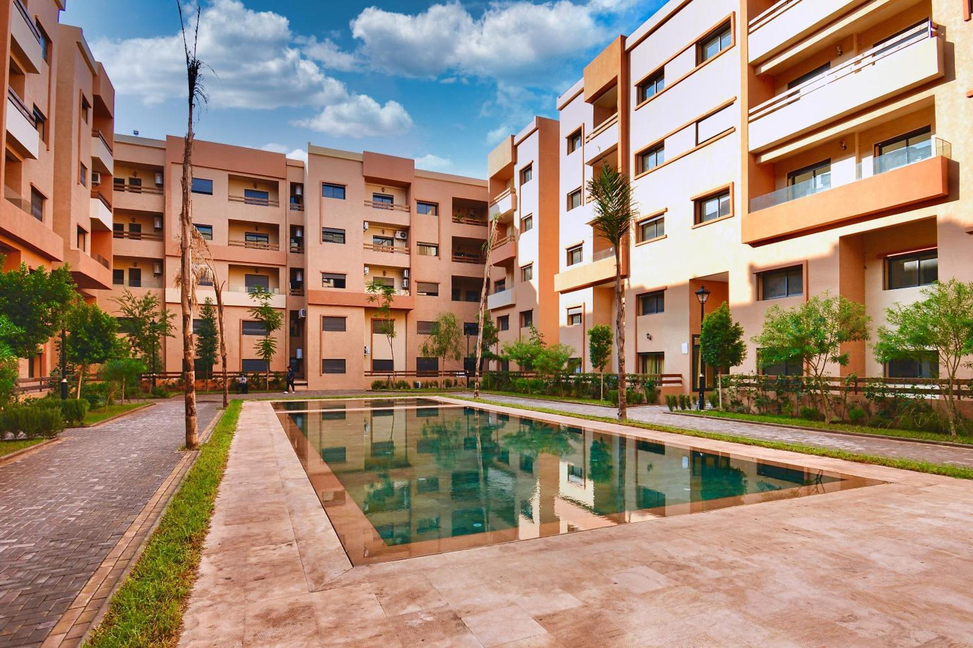 New Duplex- M Avenue , Swimming Pool , Fibre Optique Wifi , Parking , Gueliz Centre Apartment *