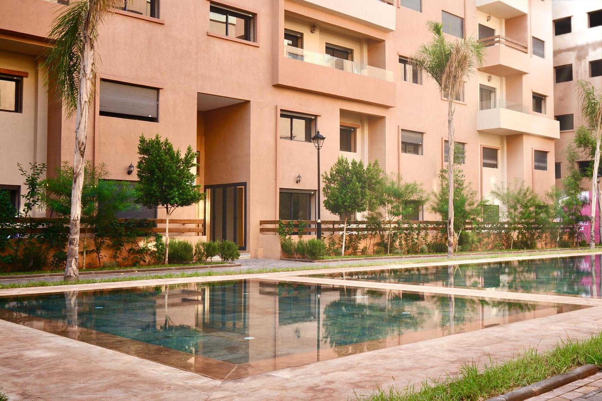 New Duplex- M Avenue , Swimming Pool , Fibre Optique Wifi , Parking , Gueliz Centre Apartment