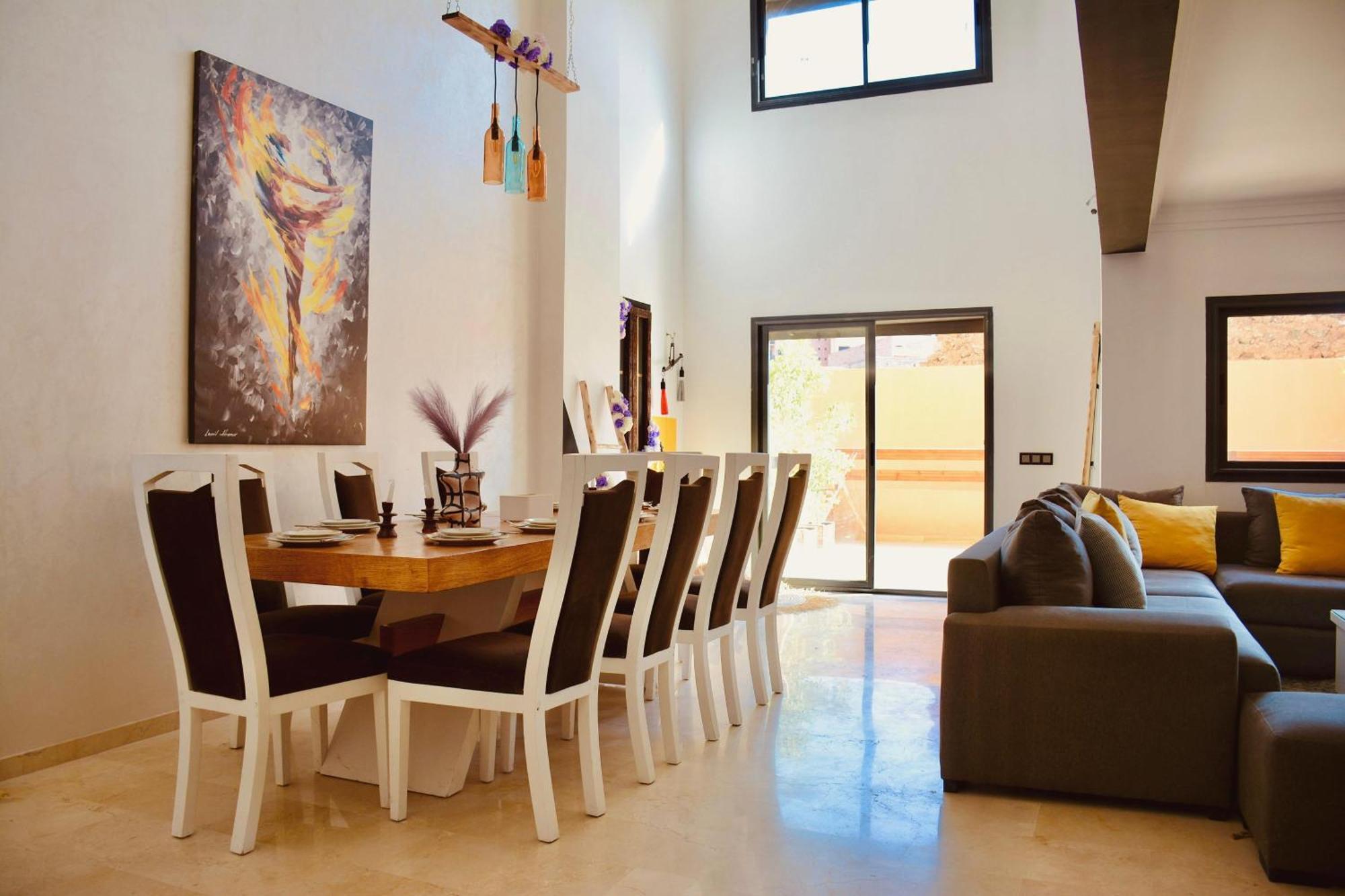 New Duplex- M Avenue , Swimming Pool , Fibre Optique Wifi , Parking , Gueliz Centre *