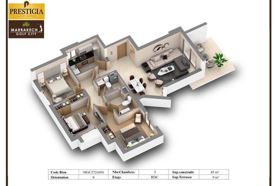 Marrakech Prestigia Appartement *