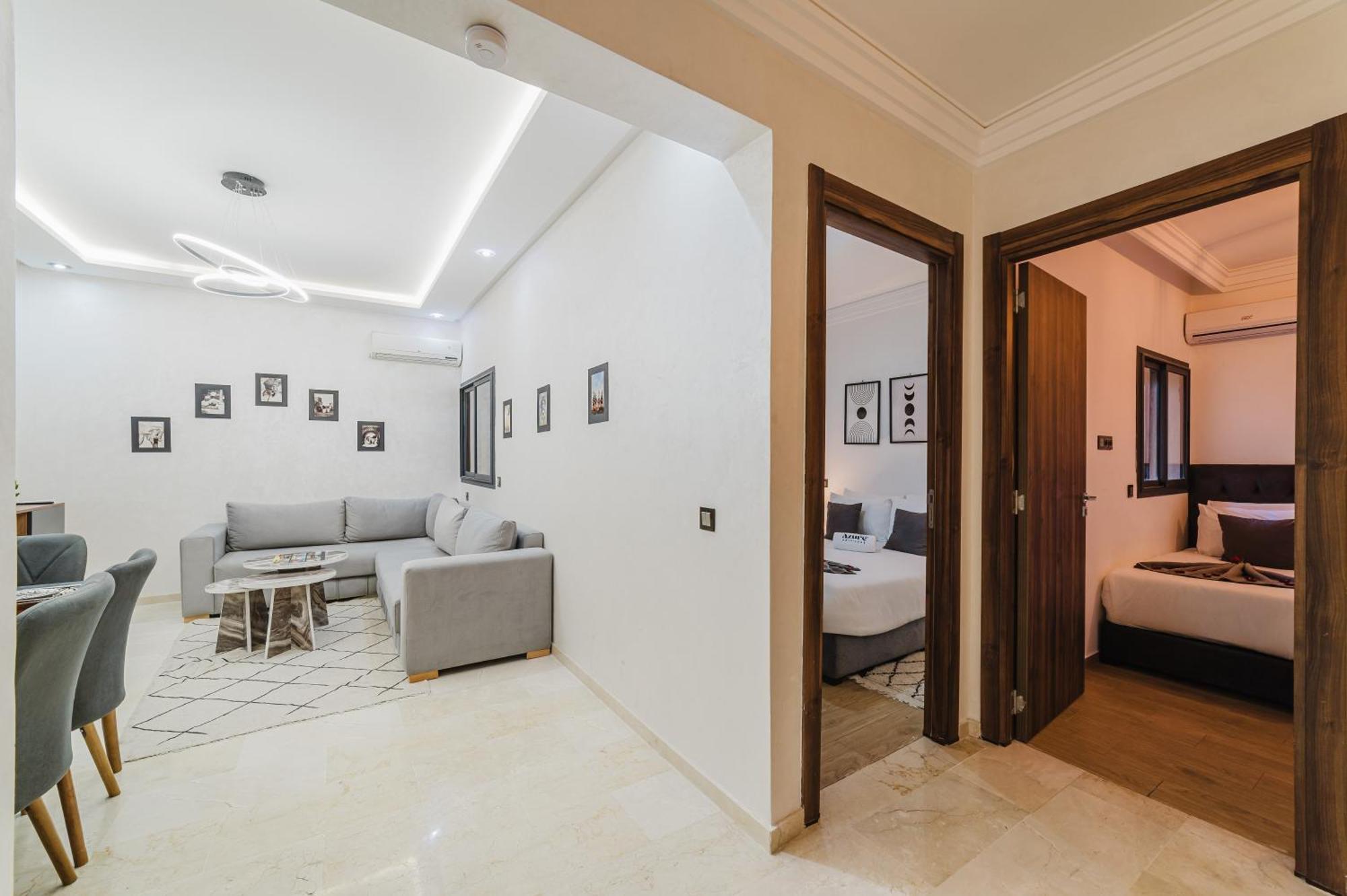 Confortable & Tres Bien Note - Vue Piscine, Proche M Avenue, Piscine, Fibre Optique, Parking Apartment Marrakesh