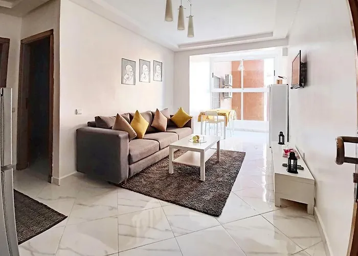 Appartement Center De Gueliz Avec Piscine