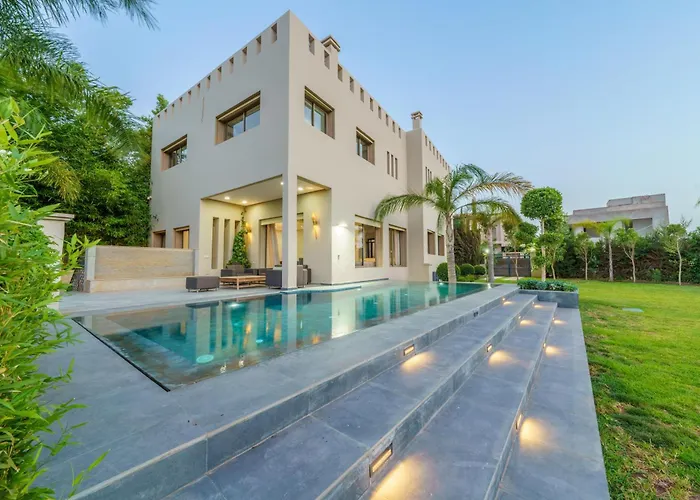 Villa Naciri En Plein Golf Avec Vue Sur Atlas