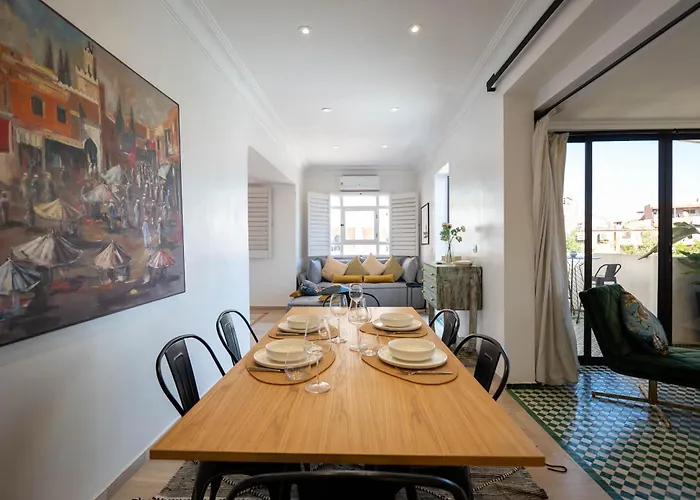 Elegant Appartement Avec Terrasse Au Coeur Gueliz