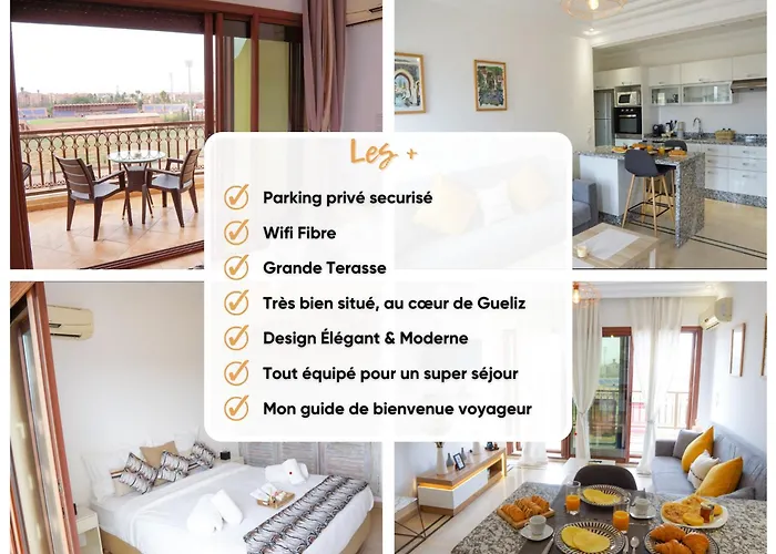 Cosy Cocon Au Coeur De Gueliz-Parking Gratuit