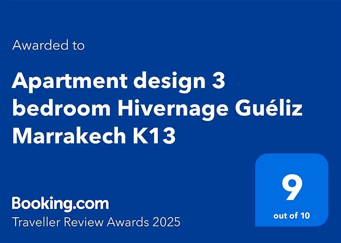 Apartment Design 3 Bedroom Hivernage Gueliz Marrakech K13