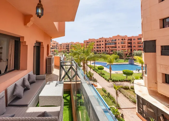 Appart Chic Familiale A Marrakech, 5 Piscines, Vue Imprenable