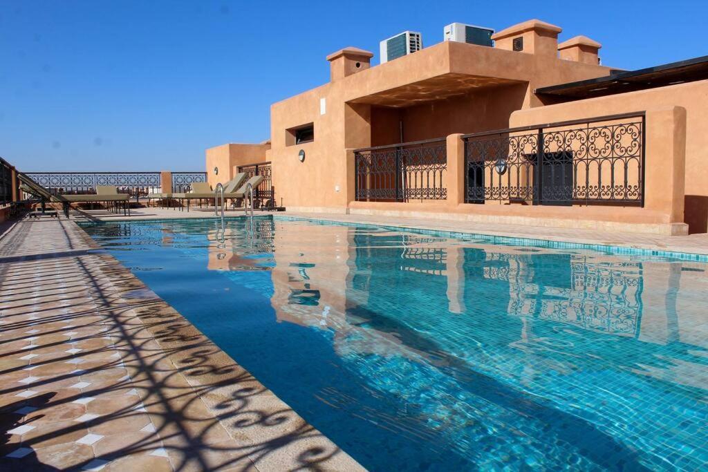 App. Traversant Au Gueliz + Piscine Sur Le Toit Marrakesh