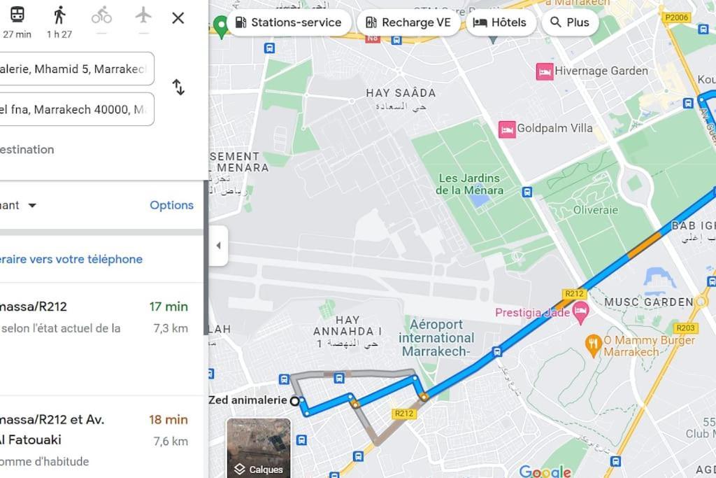 Apartamento 7 Min De L'aeroport De Marrakech *