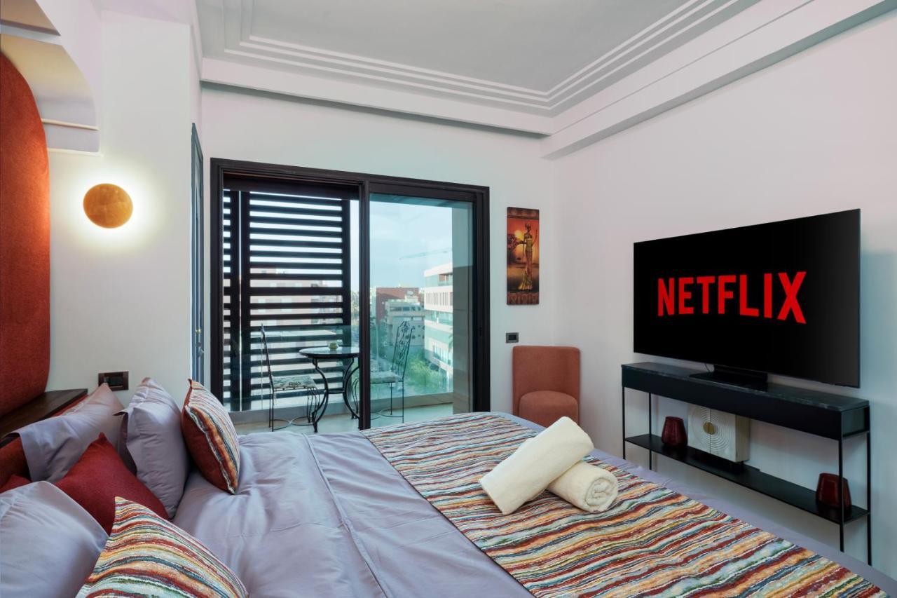 Apartment Hyper Centre - Gueliz - Plaza - Zara - Vue Degagee Marrakesh