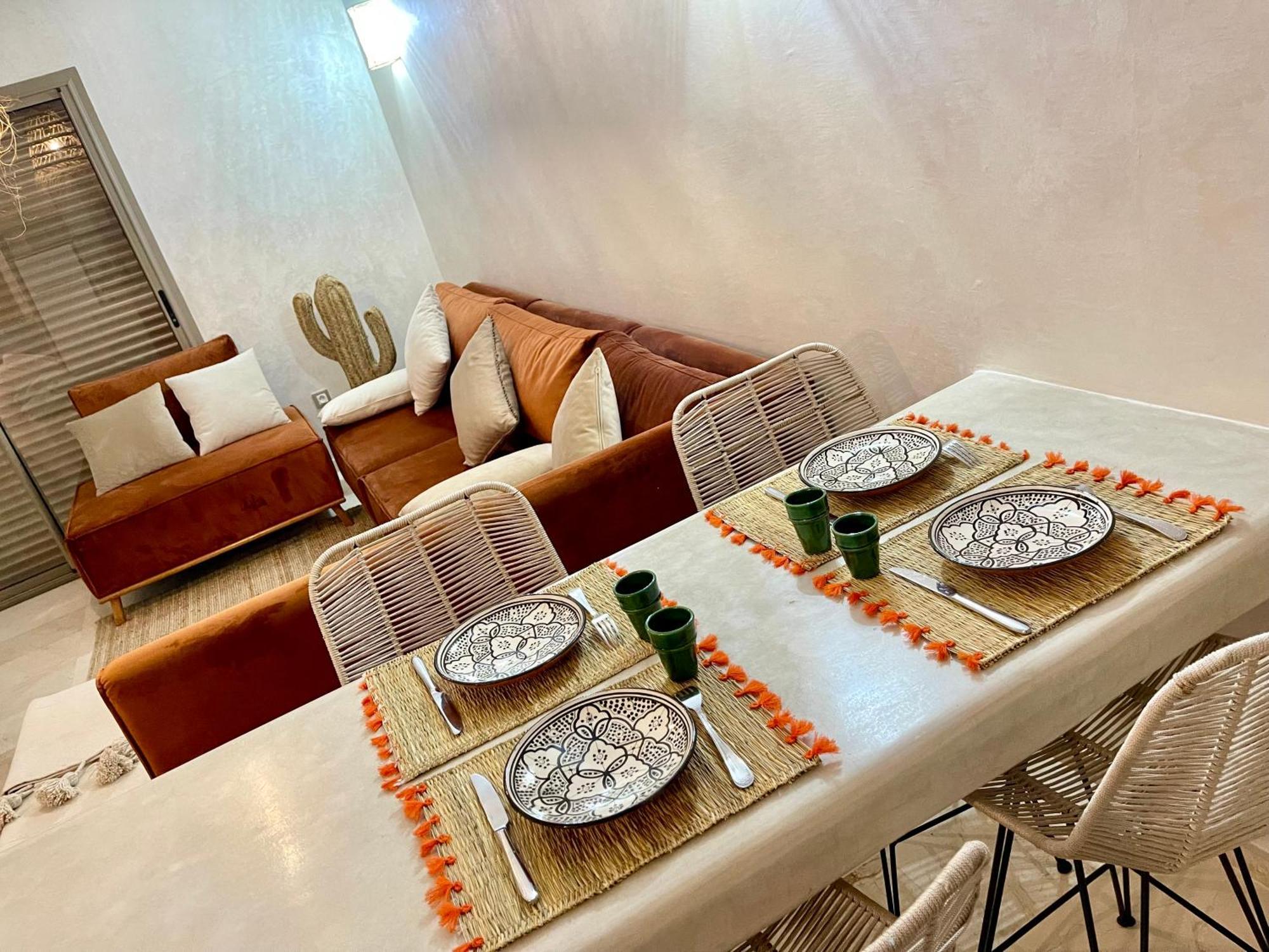 Pearl Garden Cozy Panoramic Charming Sunny Terrace Piscine Marraquexe