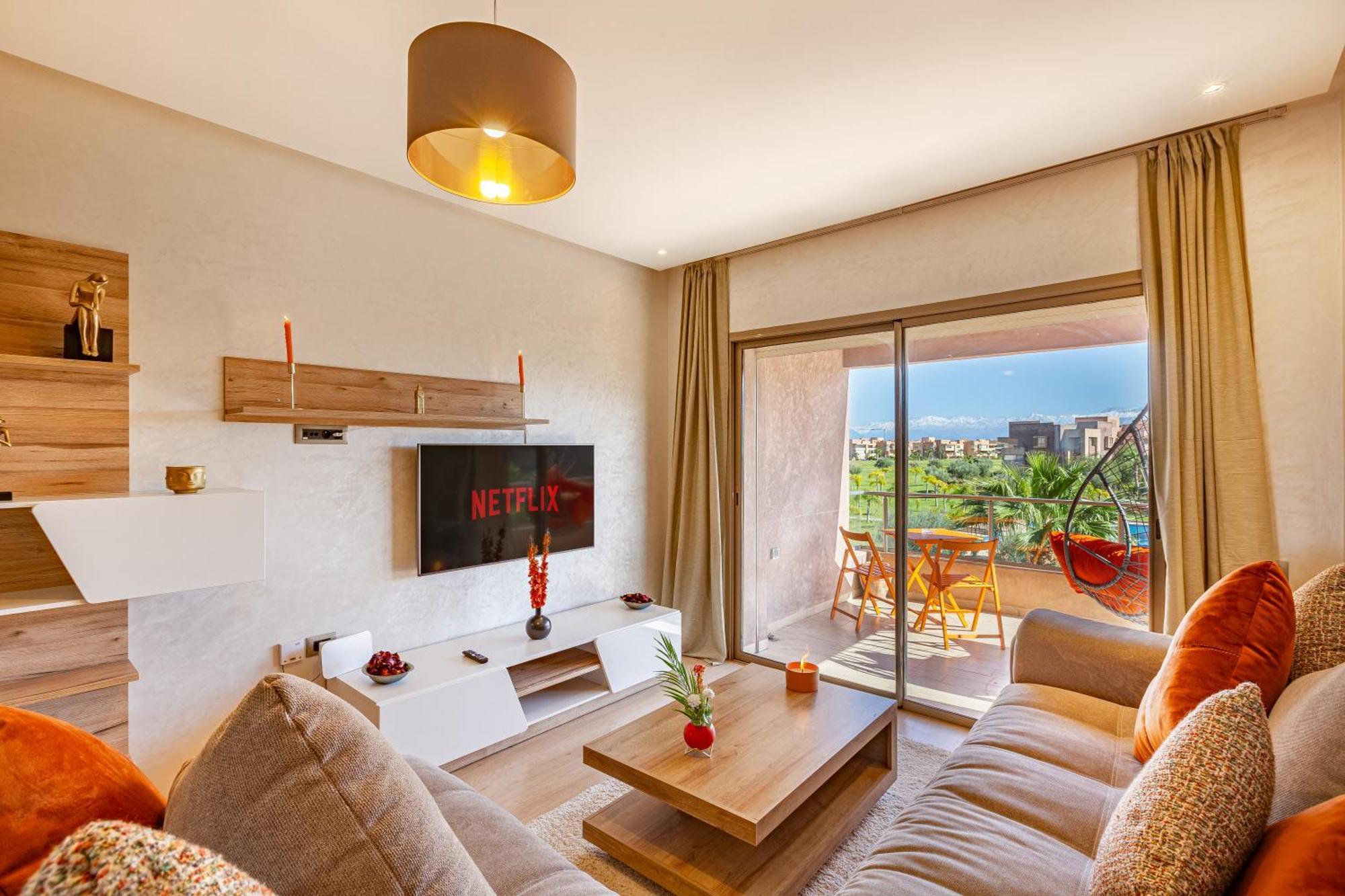 Apartment Perle Rare A Prestigia 2 Ch Avec Vue Incroyable Marrakesh