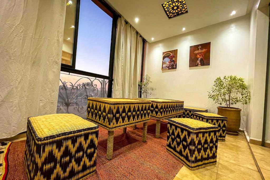 Luxury 3-bedrooms/terraces Gueliz Centre Apartment *