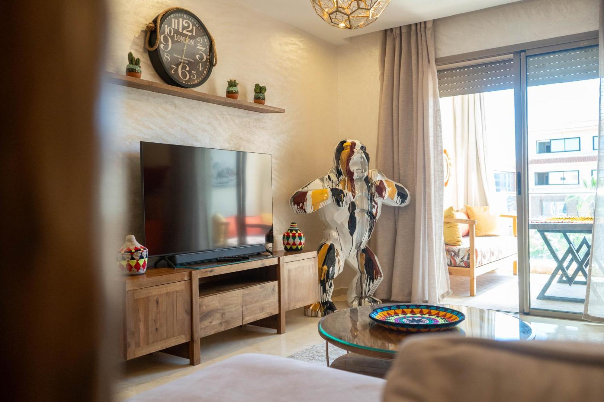 Magnifique Moderne De 2 Avec Piscine A 10 Min Du Centre De Marrakech Apartment *