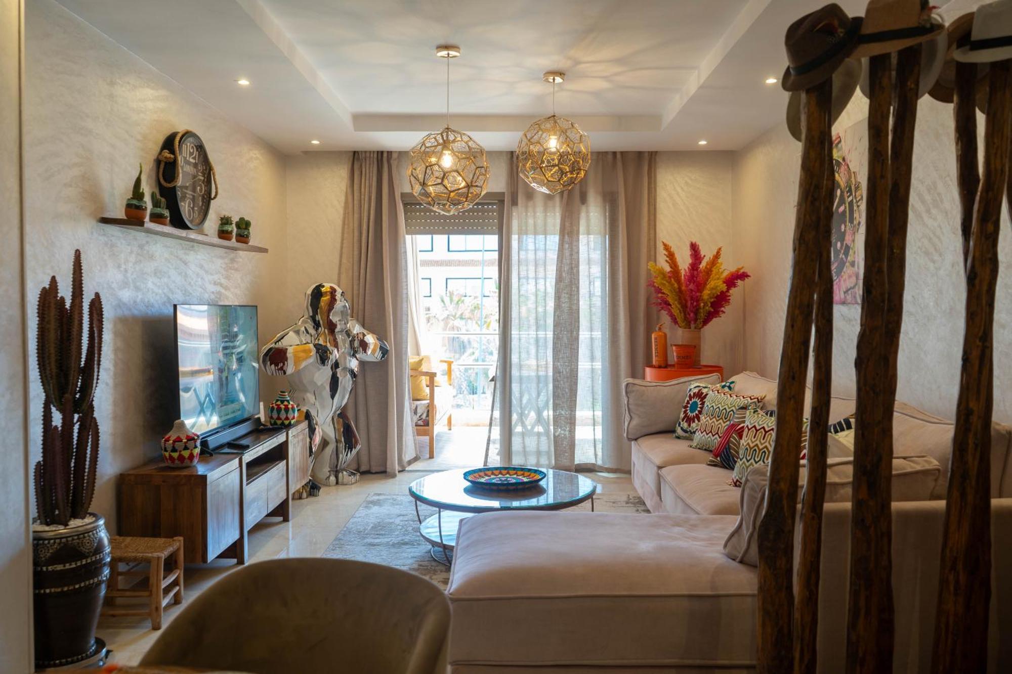 Apartamento Magnifique Moderne De 2 Avec Piscine A 10 Min Du Centre De Marrakech Marraquexe