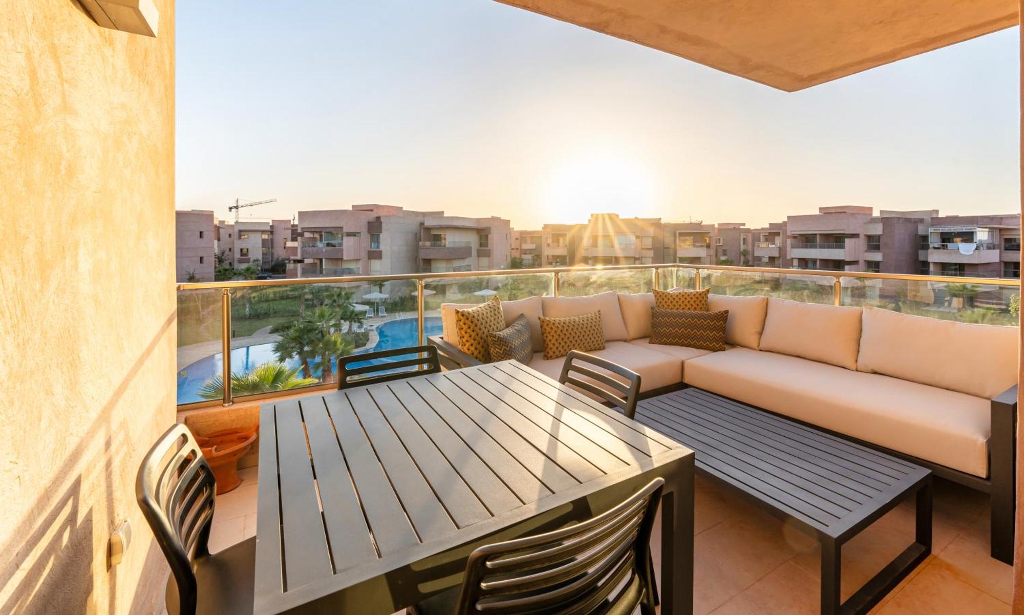 View Pool - 3 - Optical Fiber Apartment Marrakesh