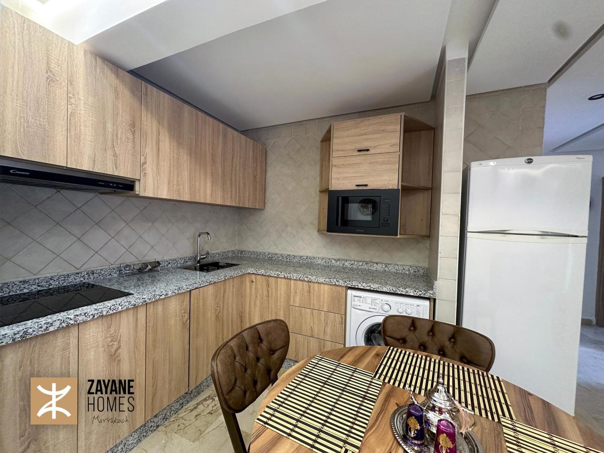 Premium Amazigh 2br Flat - Balcony & Pool Access *