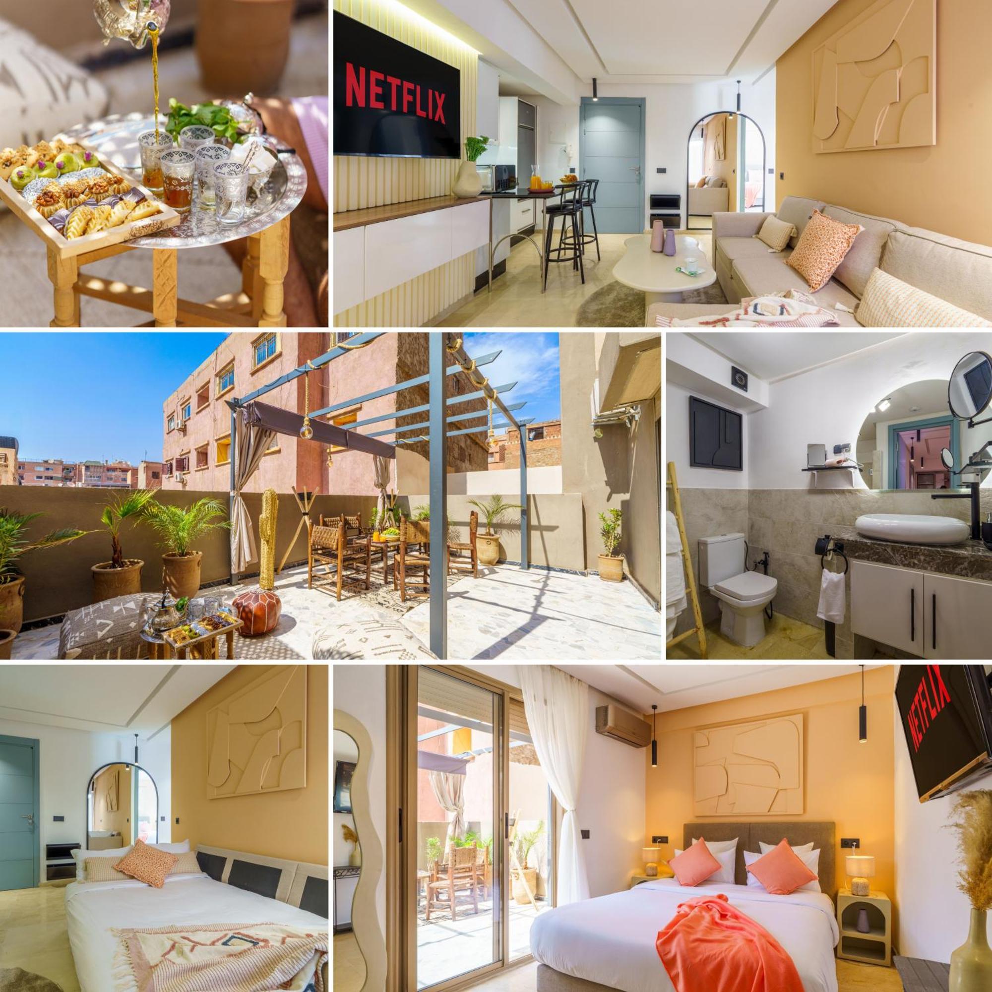 New ! Darsun - Terrasse - Fibre - Parking By Darlease Apartment Marrakesh