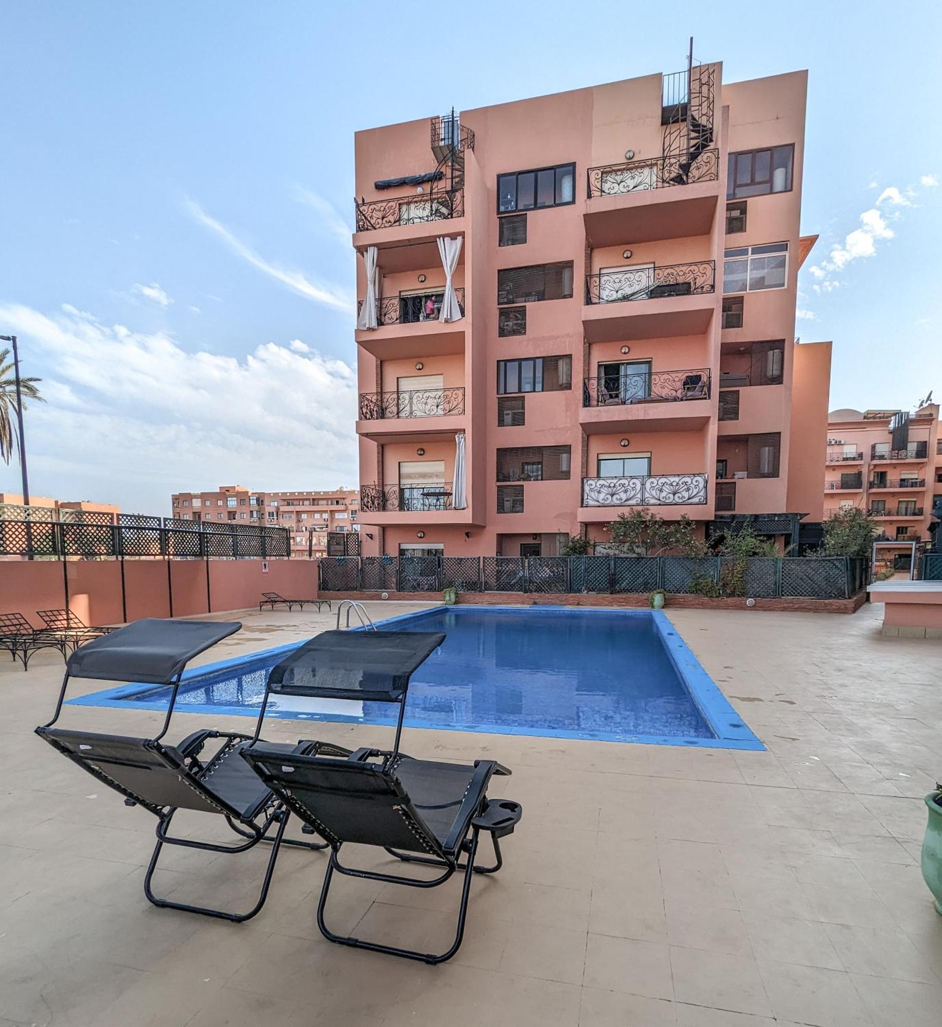 Panoramic View Majorelle Garden With Pool Appartement