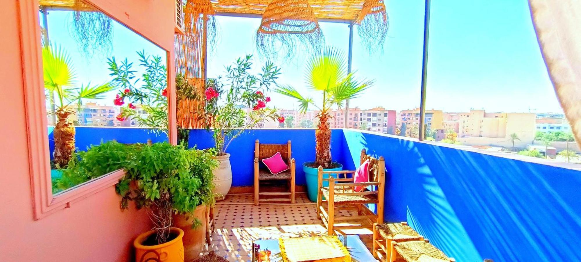 Magnifique Terrasse: Panoramic Views Near Majorelle Gardens