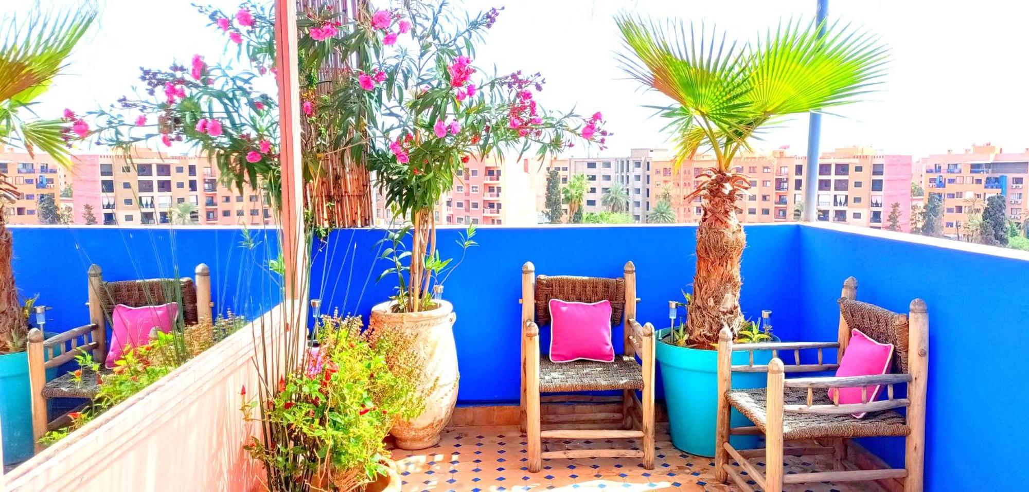 Magnifique Terrasse: Panoramic Views Near Majorelle Gardens