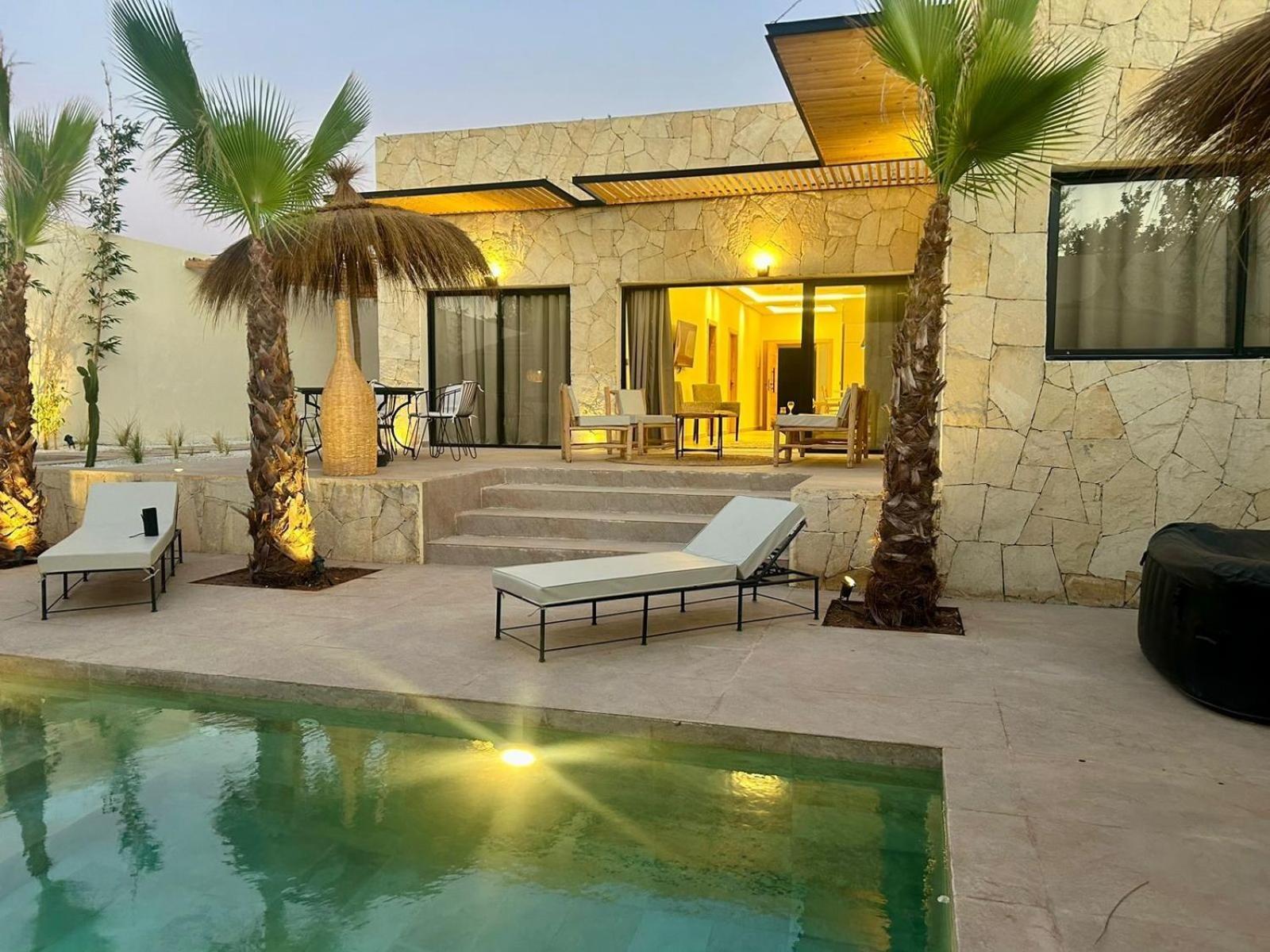 Villa Marrakech El Ain Avec Piscine Chauffee *