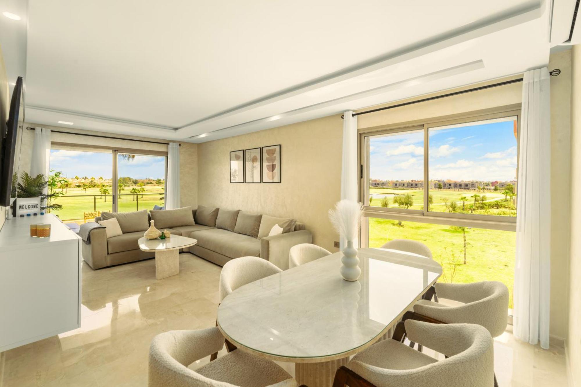 Apartment Vue Montagnes, Golf Et Piscine, Luxe A Marrakech Marrakesh