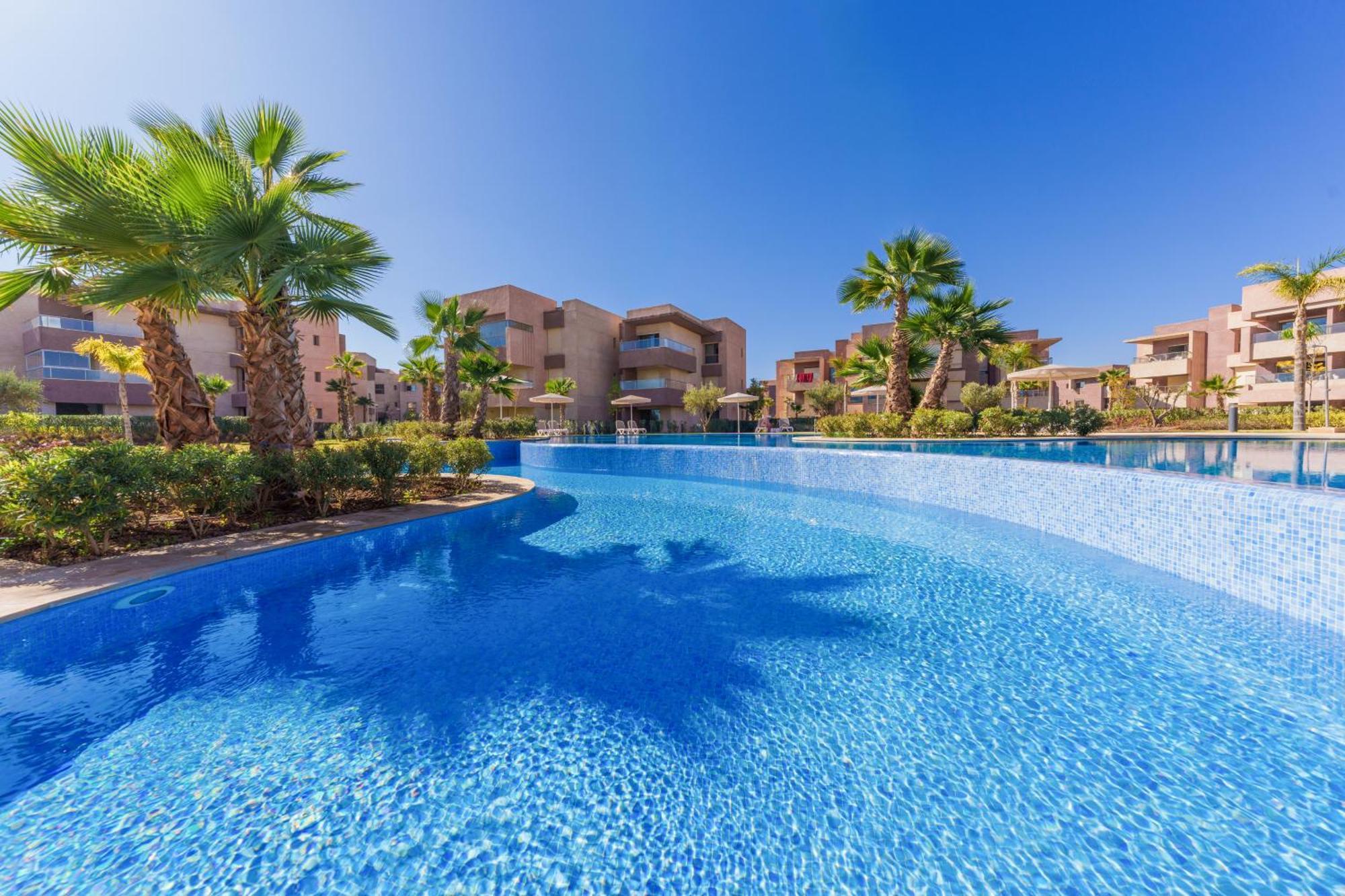 Apartment Vue Montagnes, Golf Et Piscine, Luxe A Marrakech *