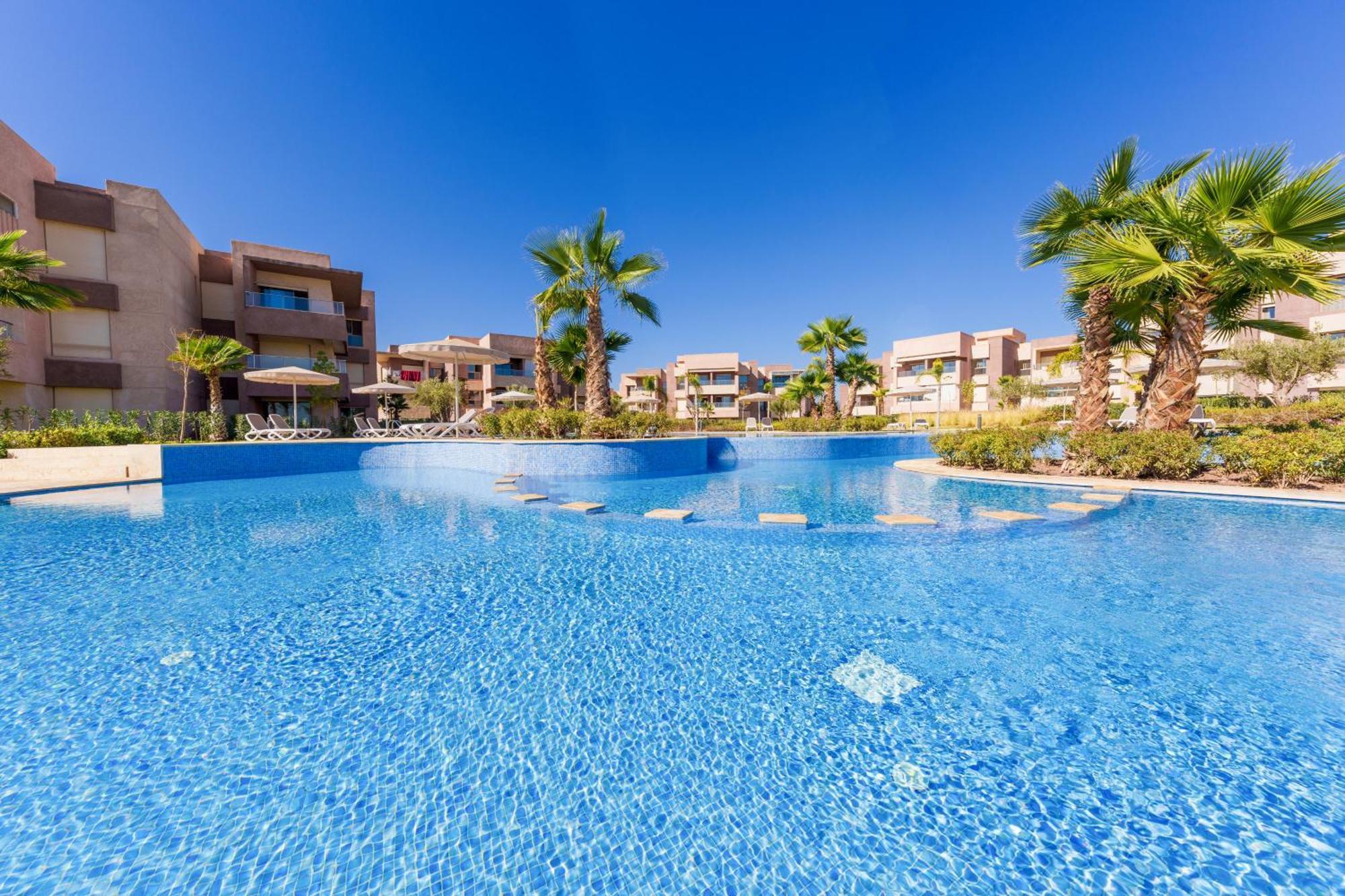 Vue Montagnes, Golf Et Piscine, Luxe A Marrakech Apartment
