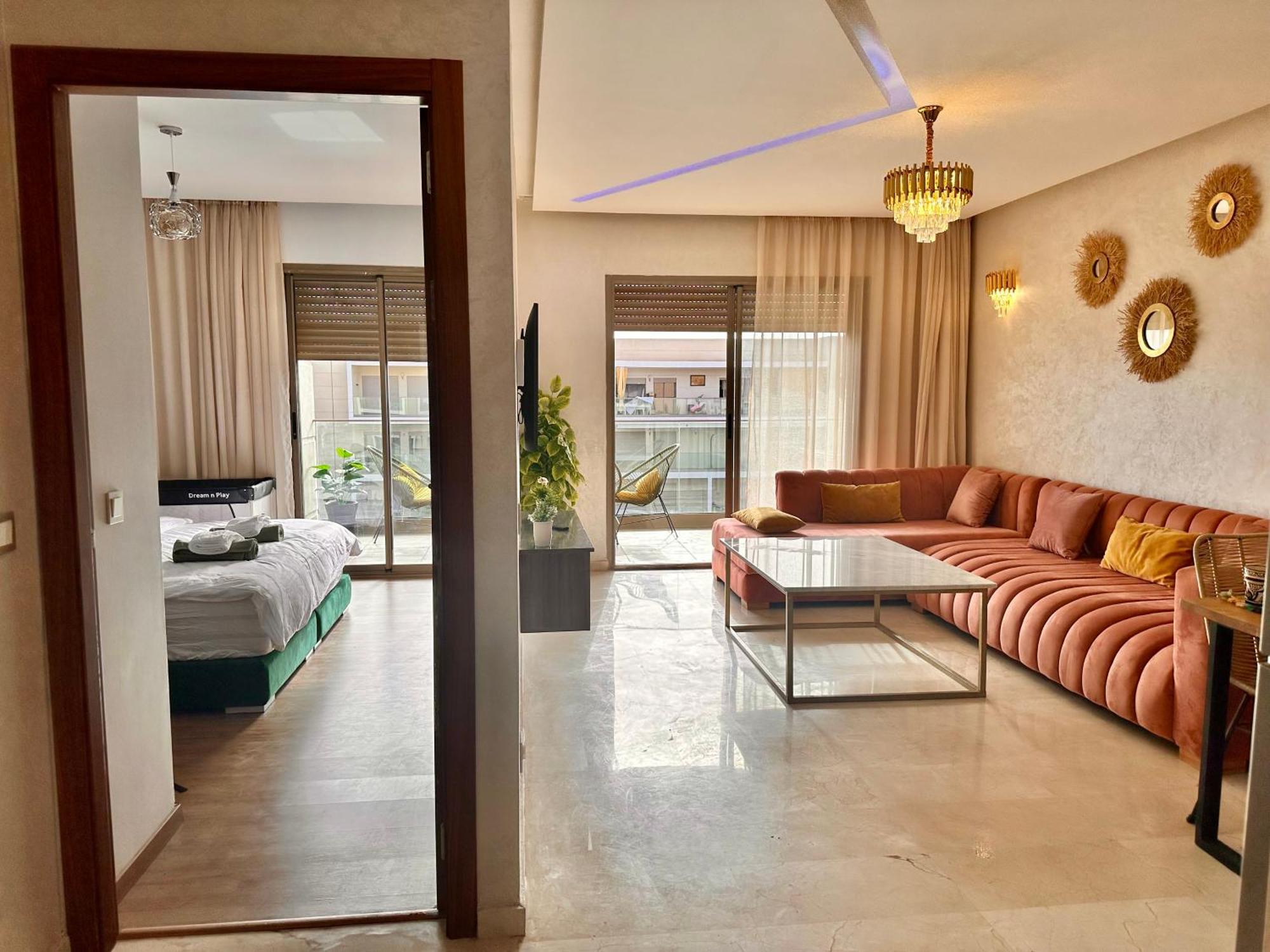 Apartment Pearl Garden Luxueux Chic Piscine Terrasse Netflix Iptv Parking