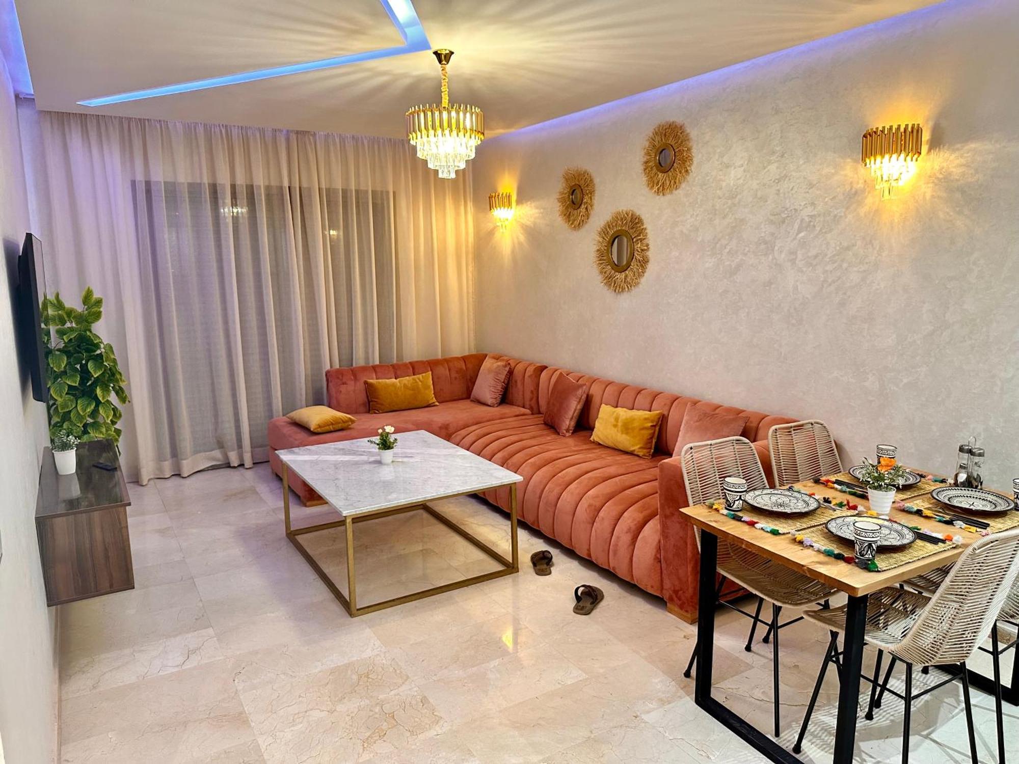 Apartment Pearl Garden Luxueux Chic Piscine Terrasse Netflix Iptv Parking