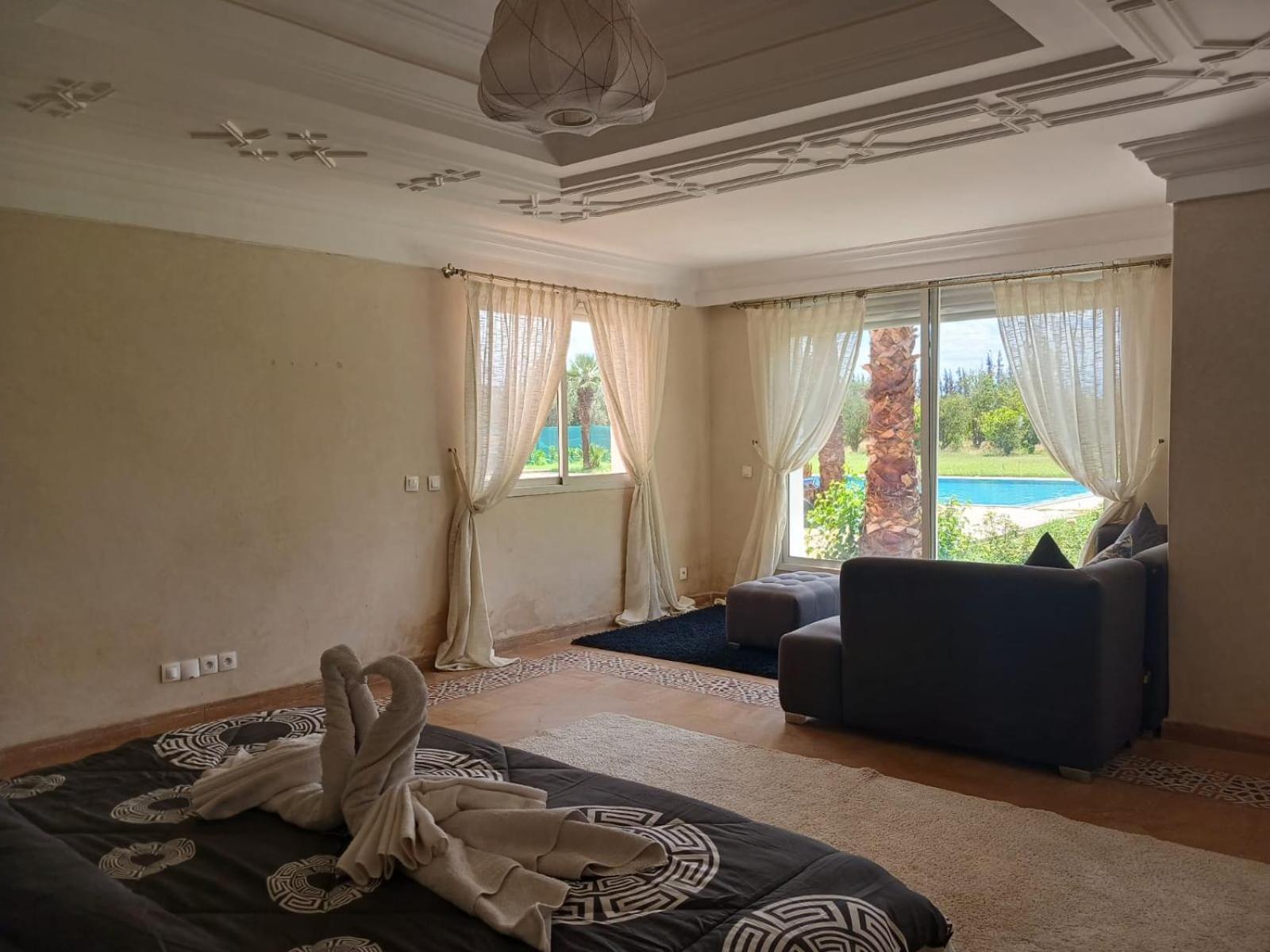 Villa Rayan Marrakech Secteur Palmeraie Dans Propriete De 2 Hectares Avec Jardin Arbres Fruitiers