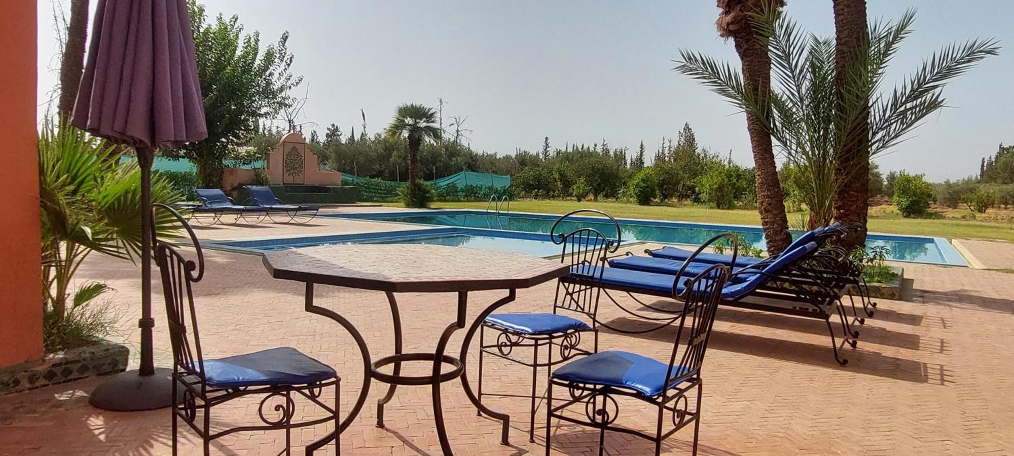 Rayan Marrakech Secteur Palmeraie Dans Propriete De 2 Hectares Avec Jardin Arbres Fruitiers *