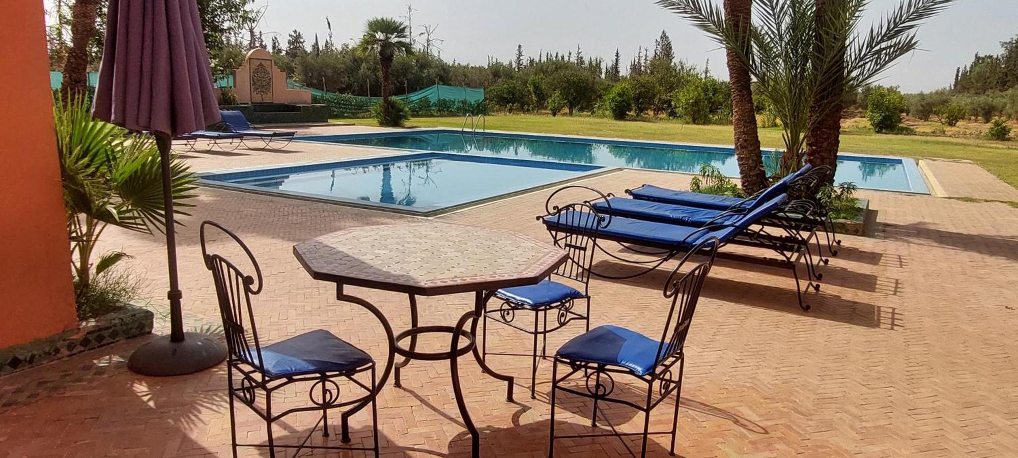 Rayan Marrakech Secteur Palmeraie Dans Propriete De 2 Hectares Avec Jardin Arbres Fruitiers Marrakesh