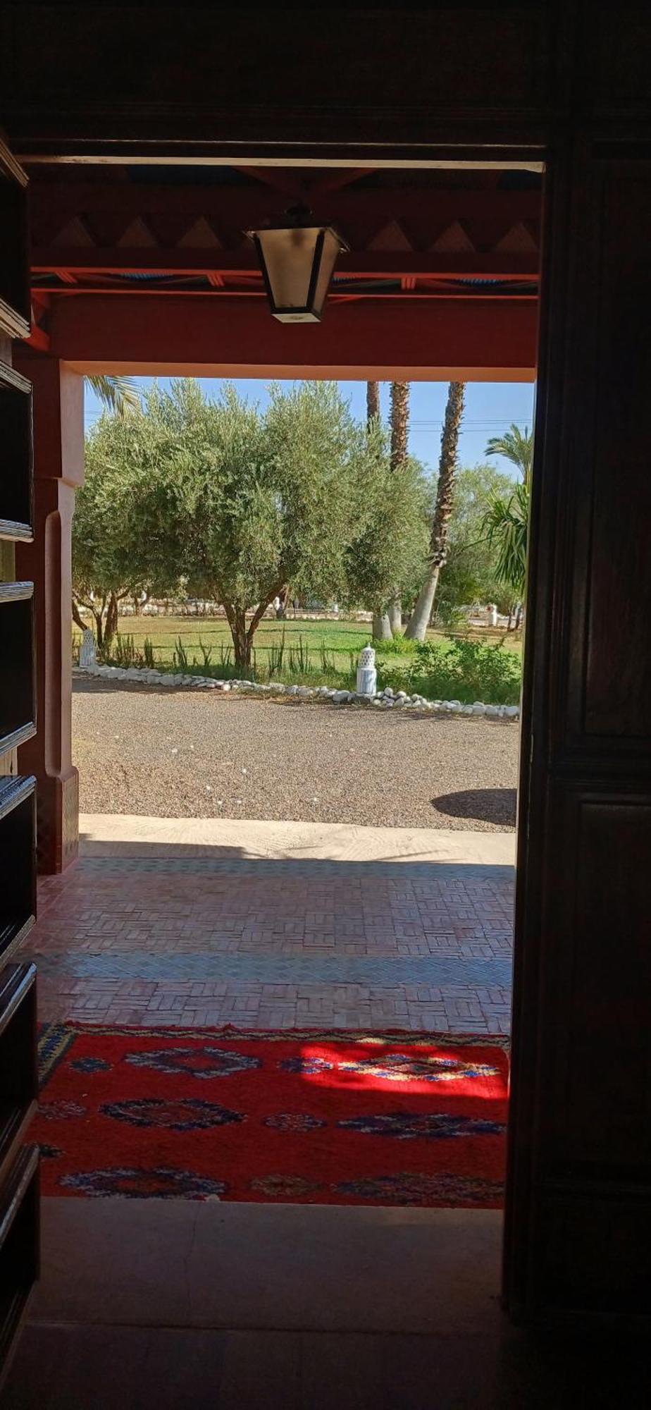 Rayan Marrakech Secteur Palmeraie Dans Propriete De 2 Hectares Avec Jardin Arbres Fruitiers Villa