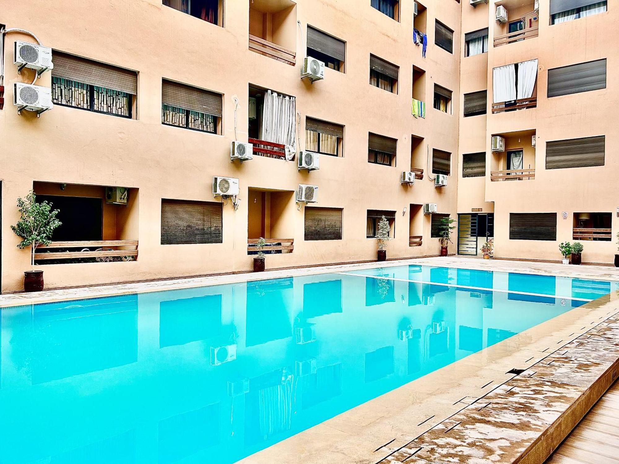 L'oasis Lumineux Avec Piscine Et Terrasse Apartment Marrakesh