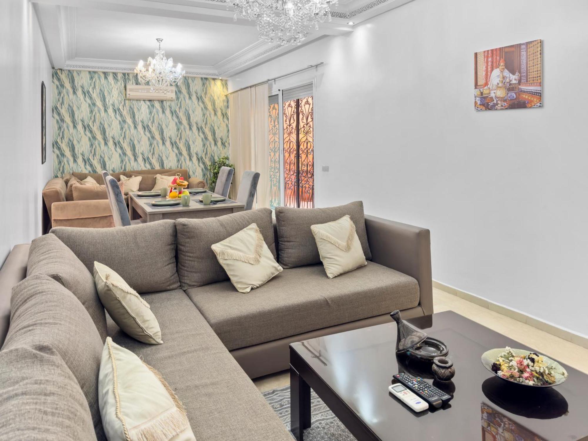 Gueliz Big Family Duplex - Relax Terraces Apartment Marrakesh