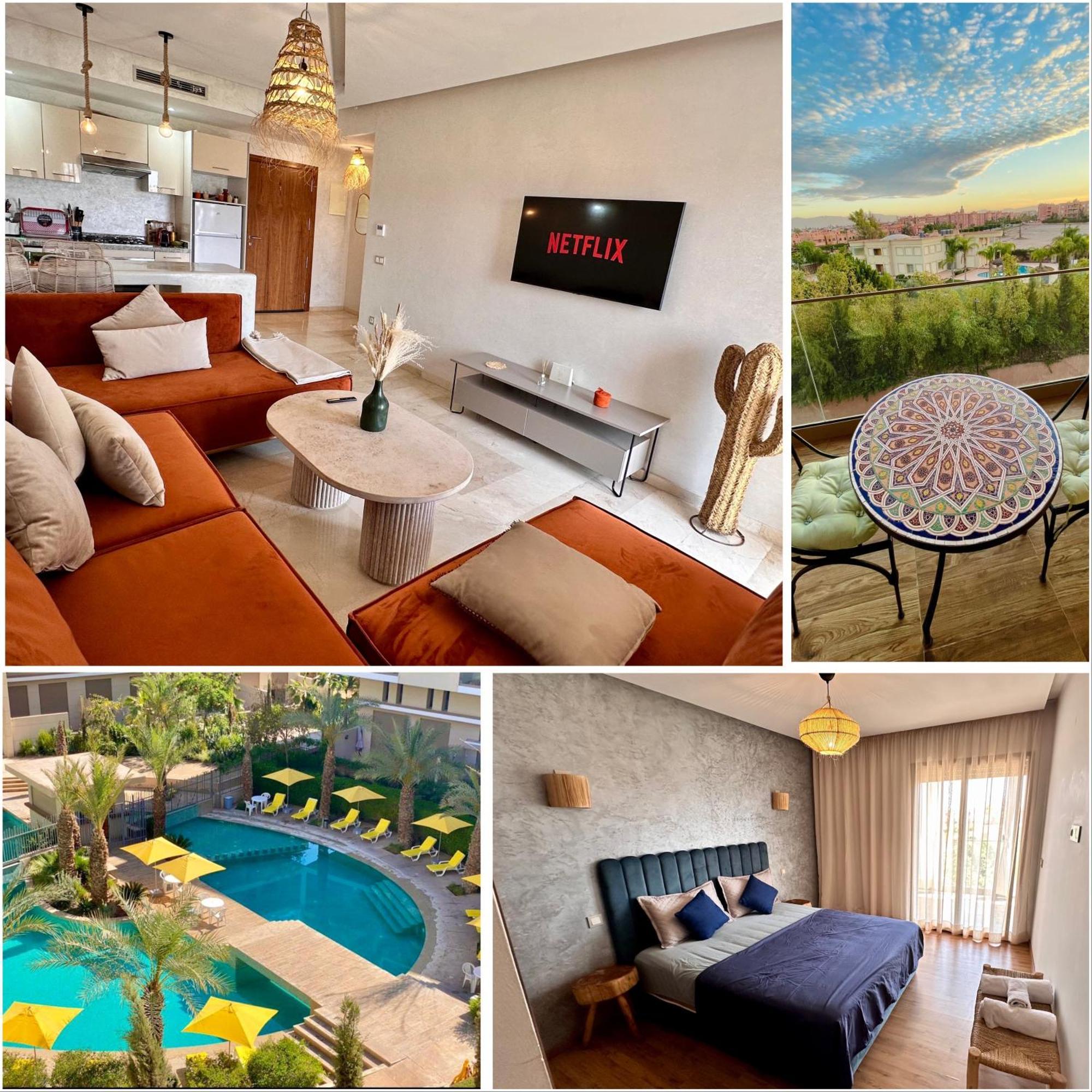 Apartamento Pearl Garden Cozy Panoramic Charming Sunny Terrace Piscine *
