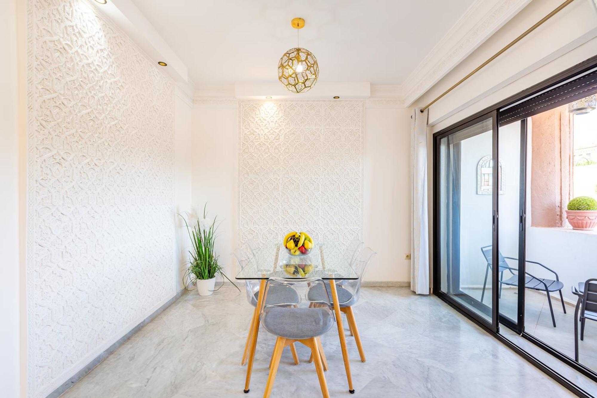 Luxurious Facing Pestana Cr7 On M Avenue - Premium In Marrakech Apartment